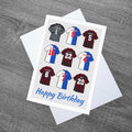 Birthday card inspired by the legendary players to play for Blackburn Rovers