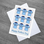 Happy fathers day themed cricket card