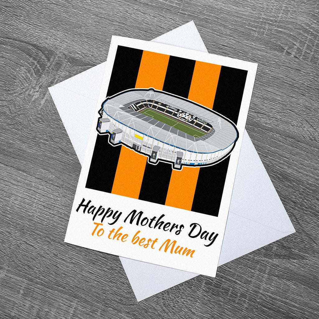 Hull City themed MKM Stadium Mothers day card 
