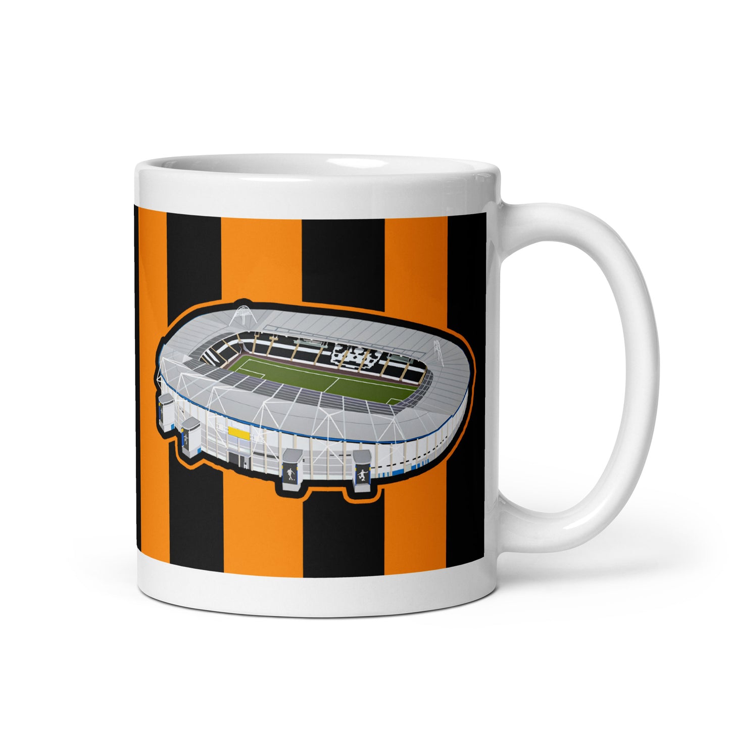 Mug inspired by the home of Hull City in East Yorkshire! Home of the Tigers