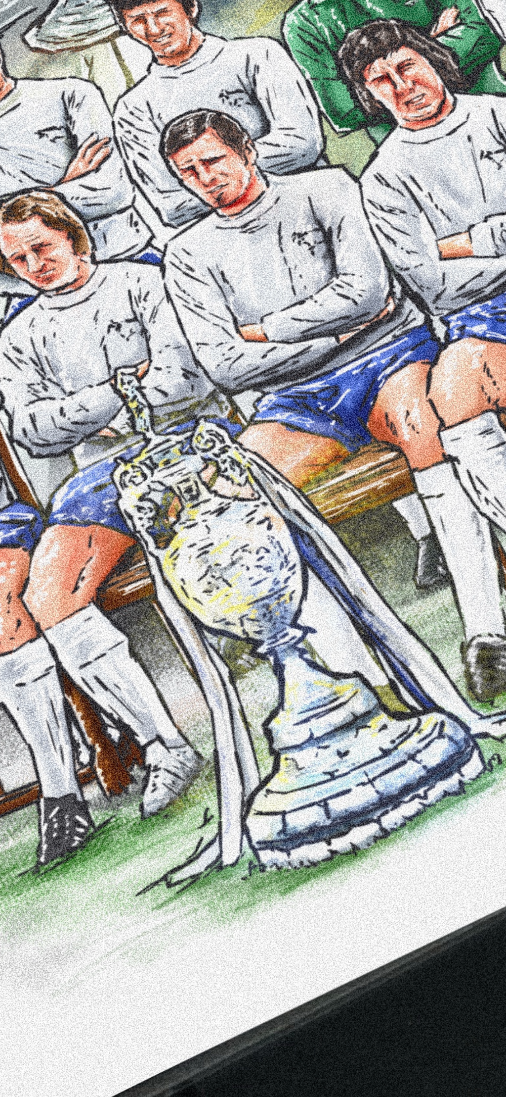 Brian Clough Derby Inspired 1972 Champions of England Artwork Poster Print