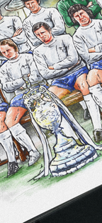 Brian Clough Derby Inspired 1972 Champions of England Artwork Poster Print