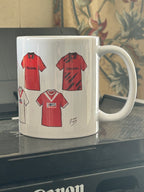 Airdrie Retro Shirts Ceramic Football Mug