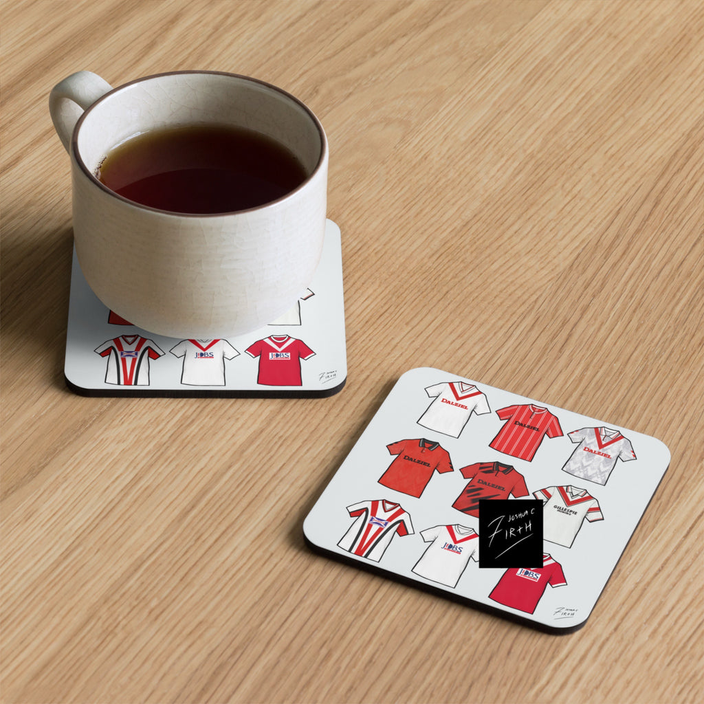 Airdrie Retro Shirts Memorabilia Football Coaster