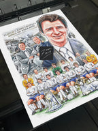 Brian Clough Derby Inspired 1972 Champions of England Artwork Poster Print