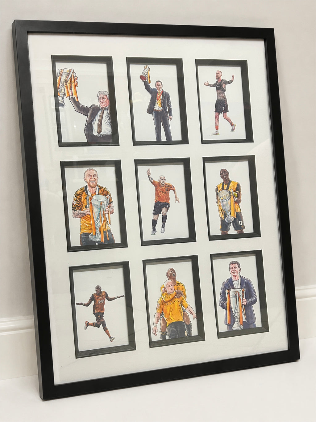 Hull Playoff Legends Limited Edition Art Framed Football Print