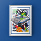 West Brom Collage Retro Shirts & Hawthorns Stadium Football Print