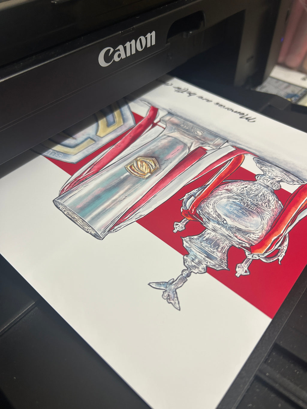 Hull Kingston Rovers Historic Trophy Winners Inspired Rugby Print