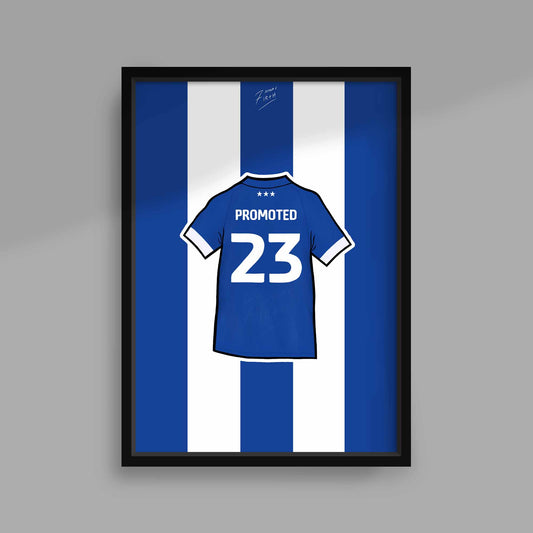 Ipswich Town Themed Print which celebrates the promotion from league one back to the Championship, 2023 - 2023
