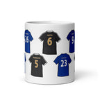 Leicester City football themed mug celebrating the 2015/16 title