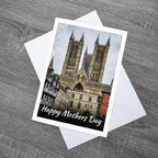 Photograph Mothers day Card of Lincoln Cathedral Church, Lincolnshire