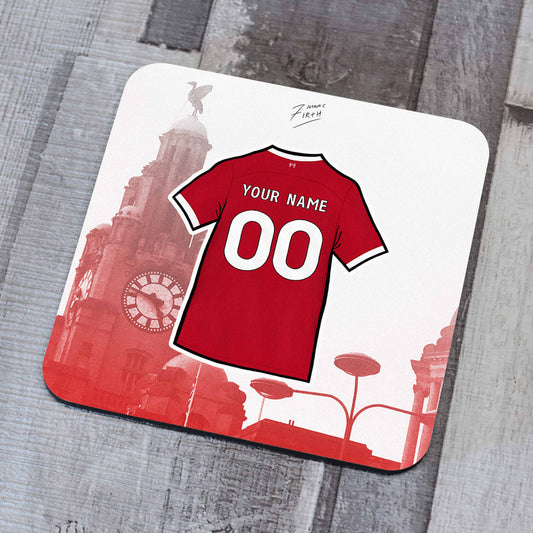 Personalised Liverpool Home Shirt 2023/24 Football Coaster