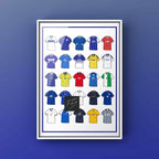 Millwall Retro Shirts Football Print