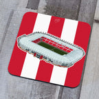 Coaster featuring artwork of Middlesbrough Football Club's home, the Riverside Stadium, North Yorkshire