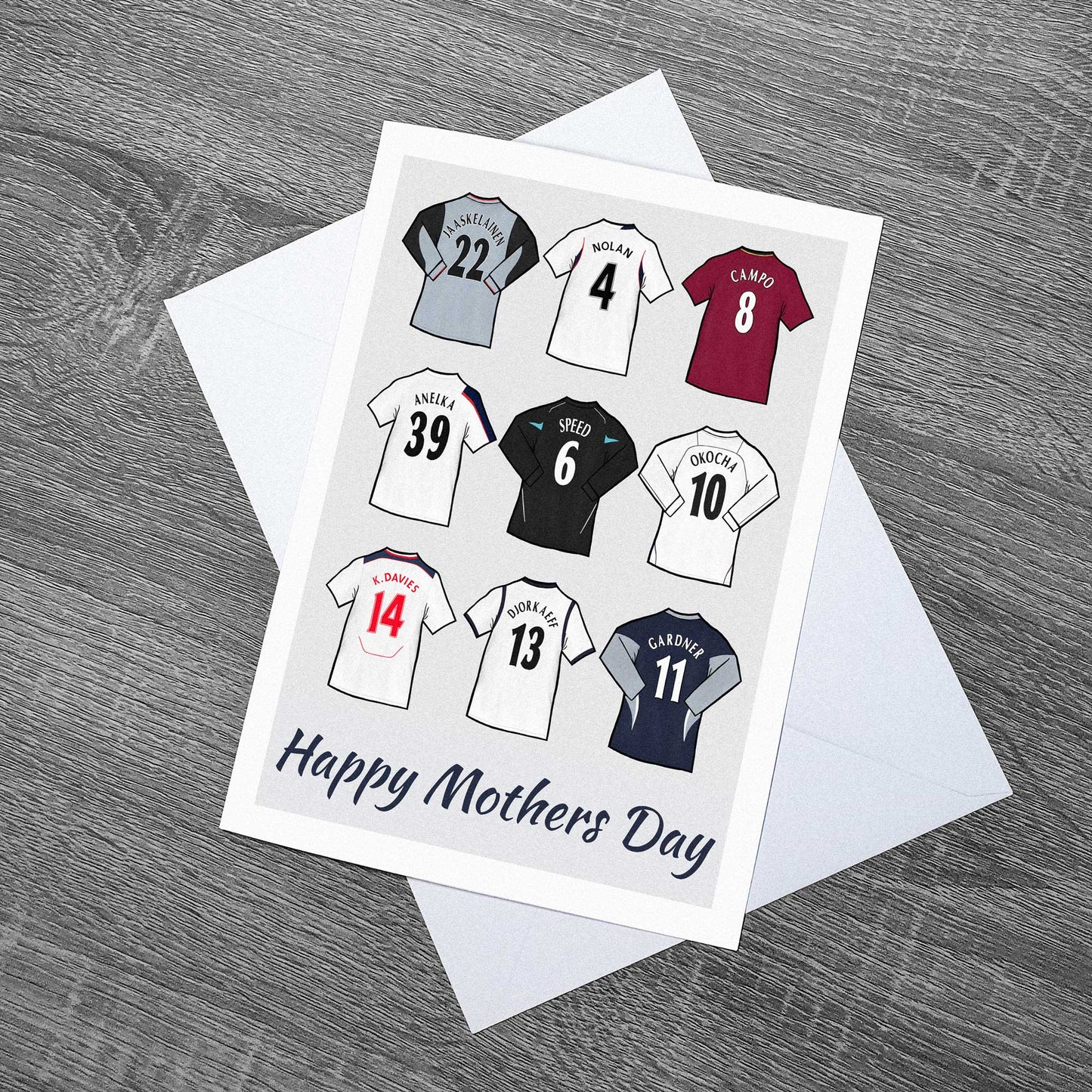 Mothers Day Bolton Wanderers themed featuring some of the greatest player jerseys in their history! 