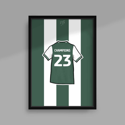 Artwork of Plymouth Argyle Champions 2023