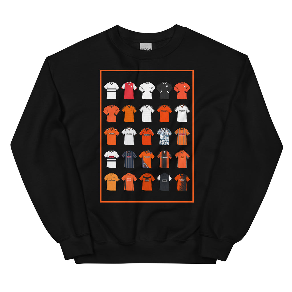 Retro Dundee United–inspired sweatshirt with a classic fit, soft feel, and durable stitching. Crafted from a pre-shrunk cotton–polyester blend — perfect for fans who love vintage Terrors football style.