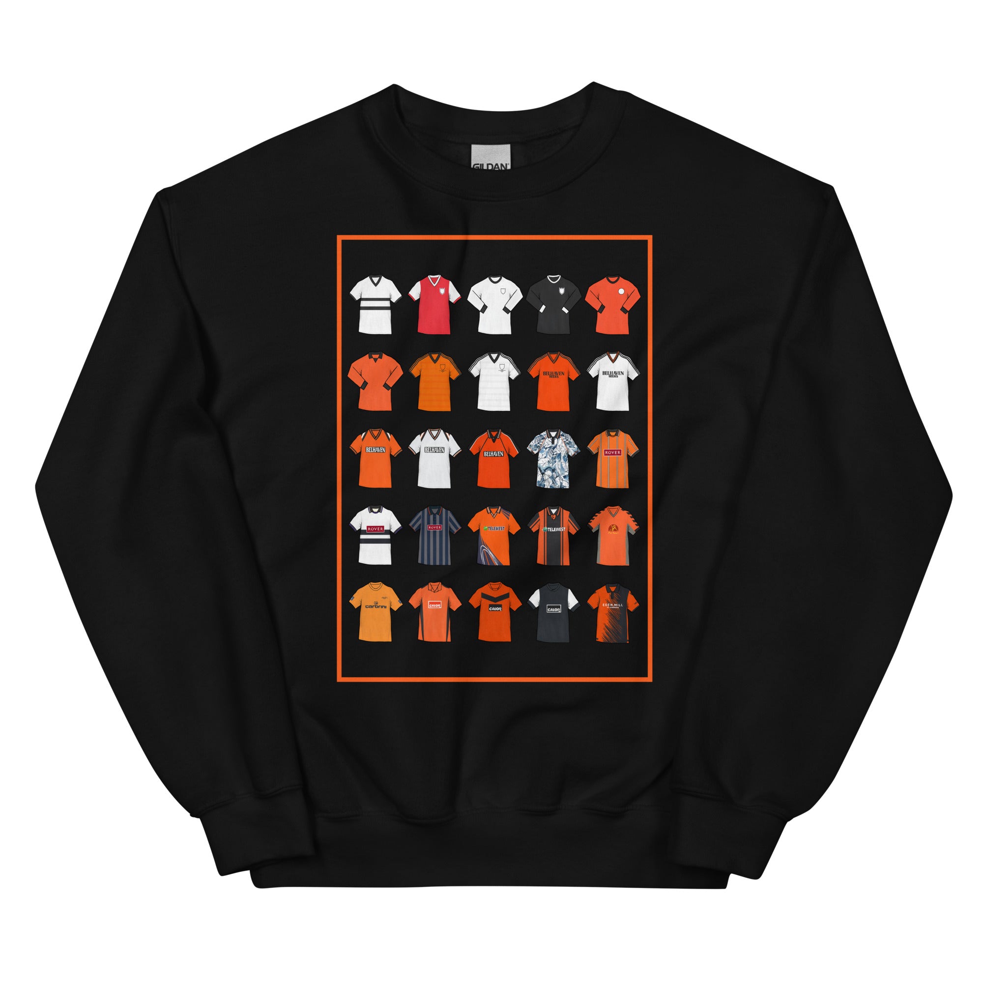 Retro Dundee United–inspired sweatshirt with a classic fit, soft feel, and durable stitching. Crafted from a pre-shrunk cotton–polyester blend — perfect for fans who love vintage Terrors football style.