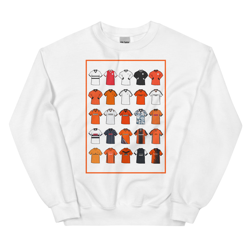 Retro Dundee United–inspired sweatshirt with a classic fit, soft feel, and durable stitching. Crafted from a pre-shrunk cotton–polyester blend — perfect for fans who love vintage Terrors football style.