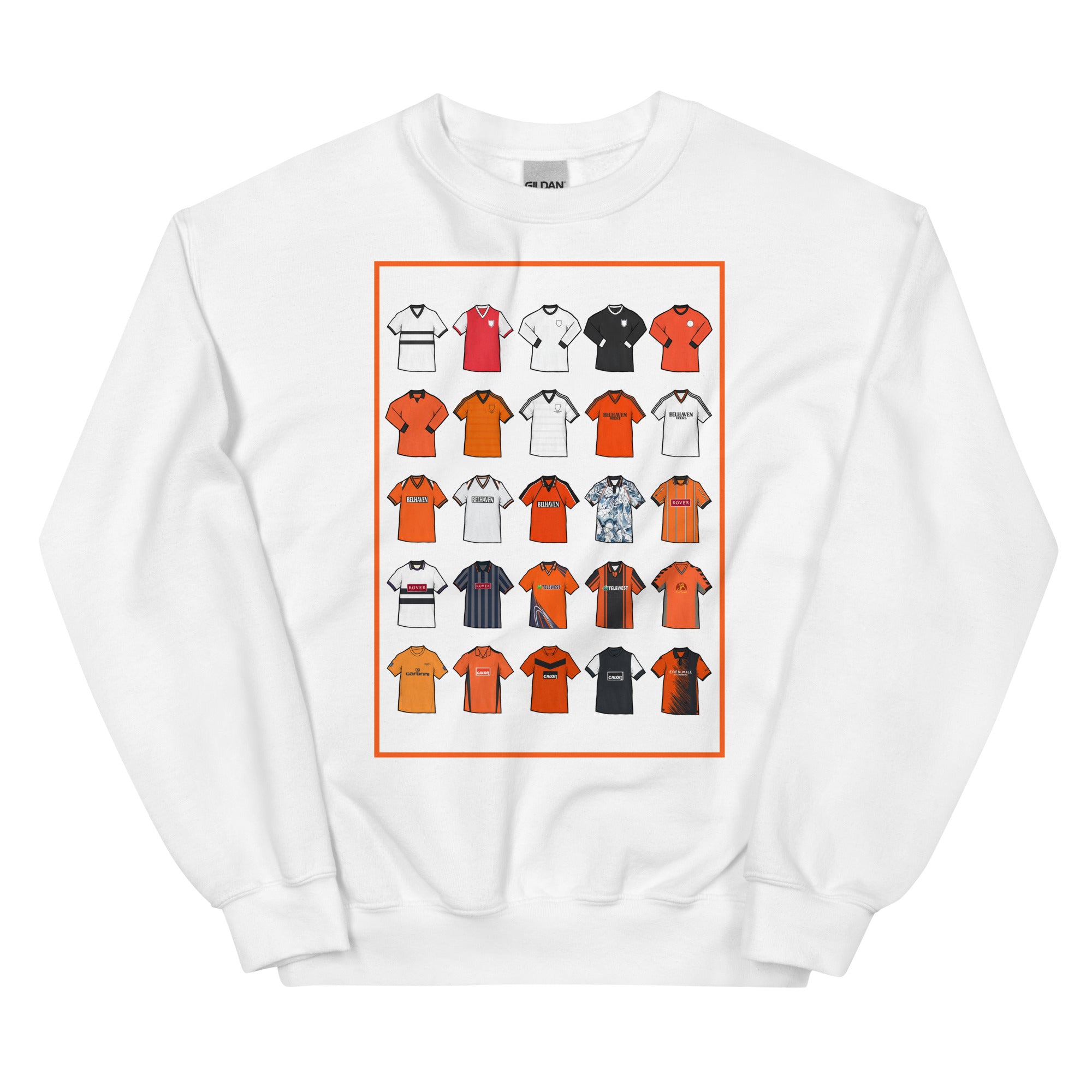 Retro Dundee United–inspired sweatshirt with a classic fit, soft feel, and durable stitching. Crafted from a pre-shrunk cotton–polyester blend — perfect for fans who love vintage Terrors football style.