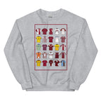 Show your Cobblers pride with this Northampton Town FC sweatshirt, designed for fans of classic football style. Featuring artwork of 25 iconic Northampton Town football shirts, this retro-style sweatshirt celebrates the club’s rich history and heritage. Perfect for match days, casual wear, or as a Northampton Town football gift, it combines vintage design elements with modern comfort. A must-have retro Northampton Town sweatshirt for true supporters who love the club’s legacy and timeless football culture.
