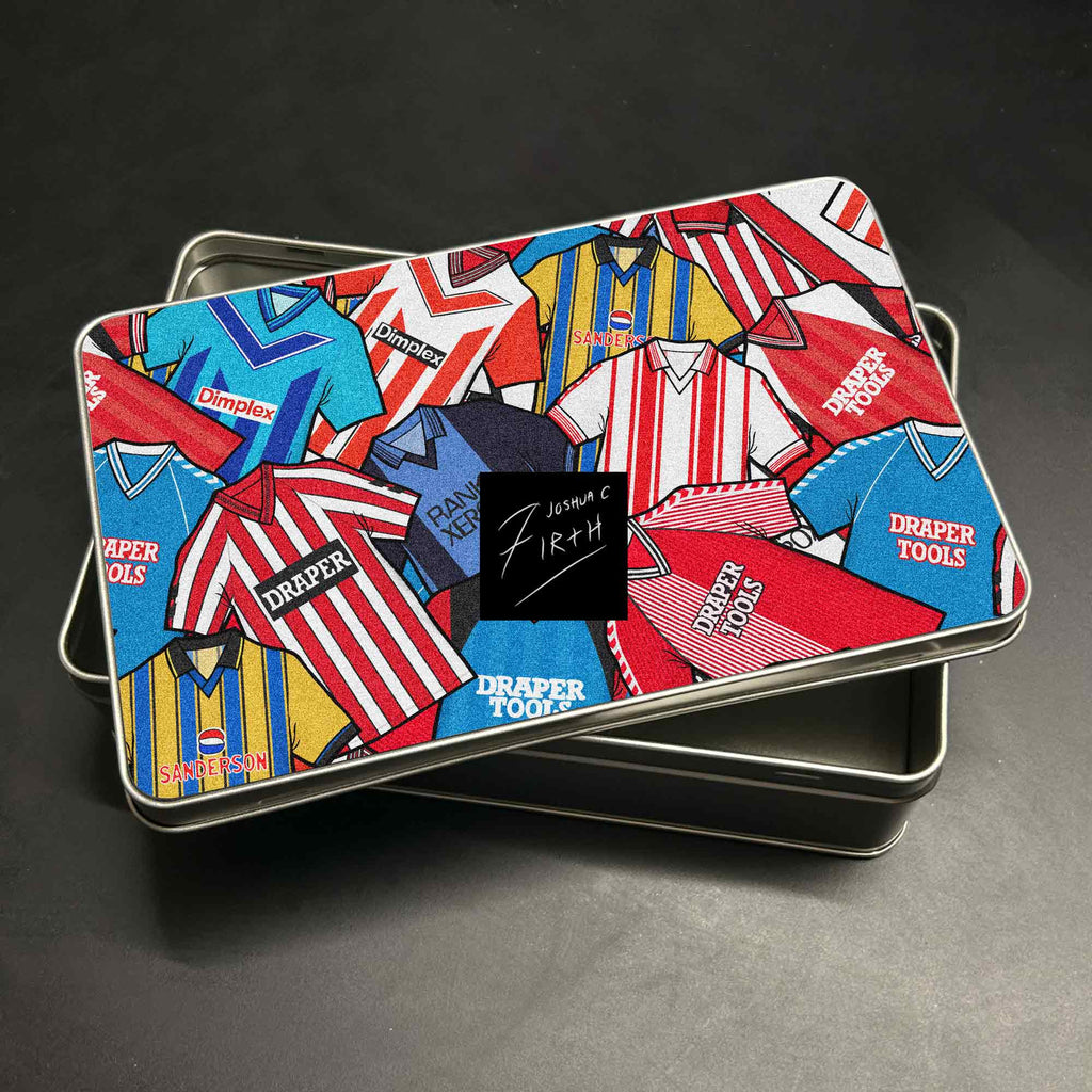 Southampton FC Inspired Football Retro Shirts Metal Sweets / Biscuit Tin