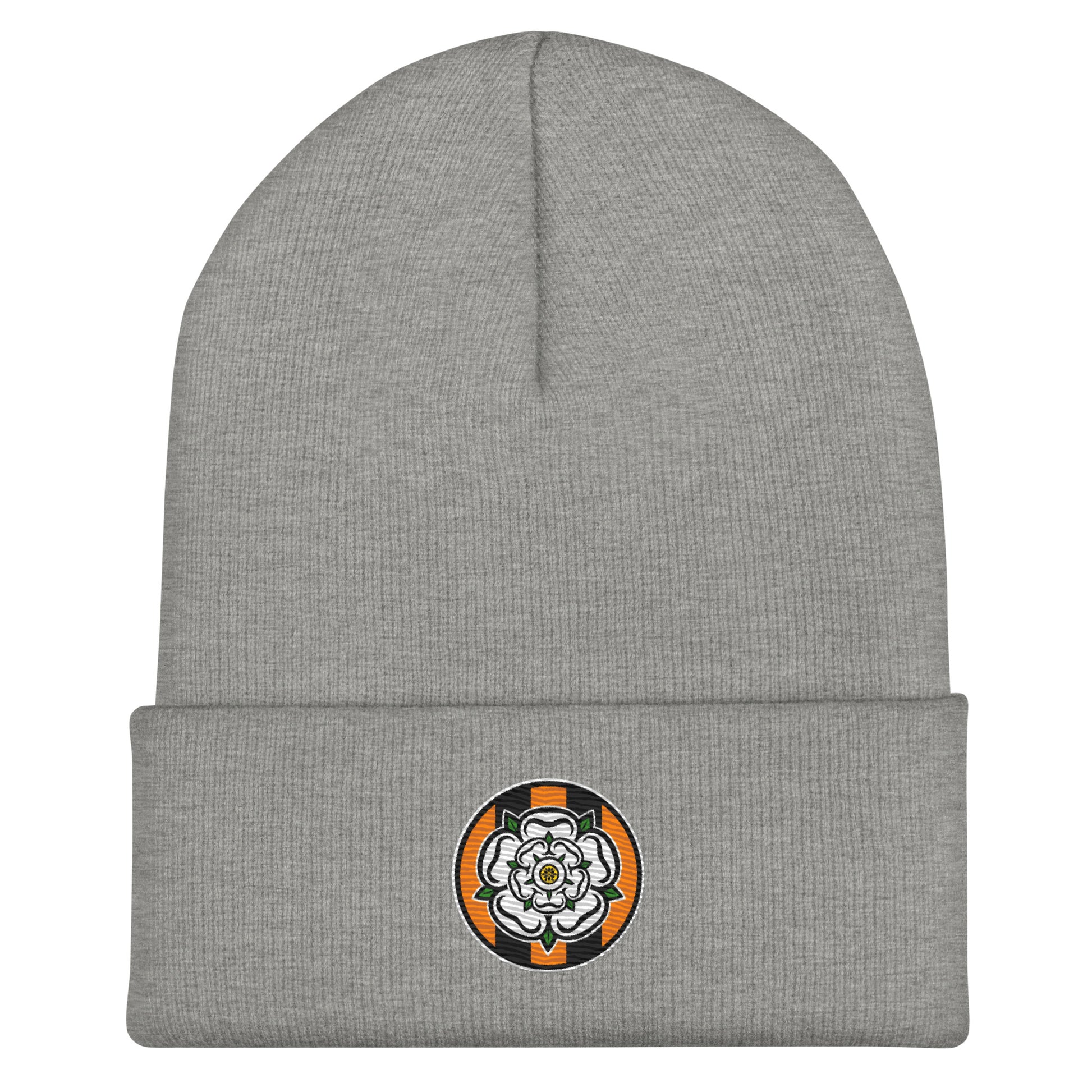 Stay warm with classic Hull City style. This unofficial retro-inspired beanie offers a soft, comfy fit—perfect for Tigers fans who love vintage football fashion. Up the Tigers! Keep the Hull flag flying High. Yorkshire Rose 