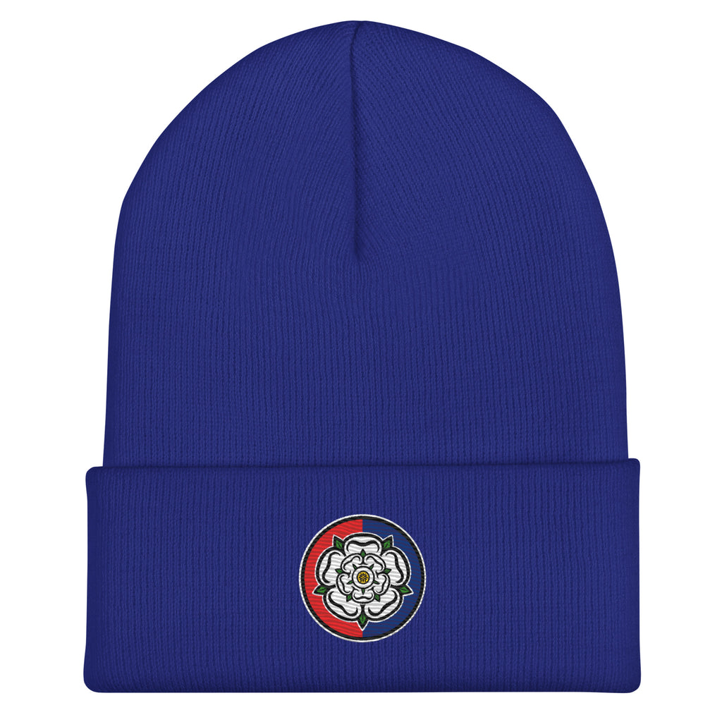 Stay warm with classic York City Minstermen style. This unofficial retro-inspired beanie offers a soft, comfy fit—Ideal for York fans who love vintage football fashion. Blue hat