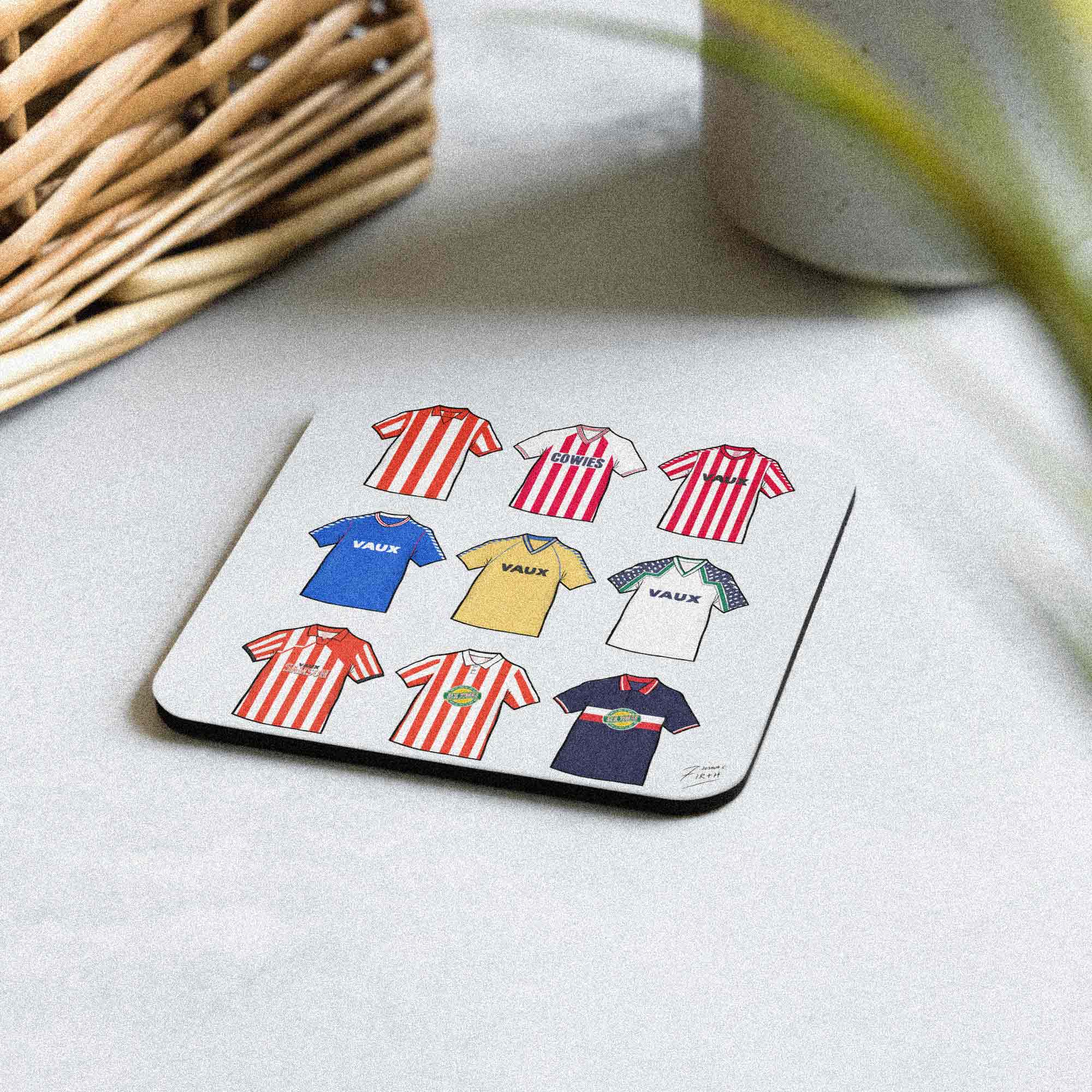 Sunderland Retro Shirts Memorabilia Football Coaster