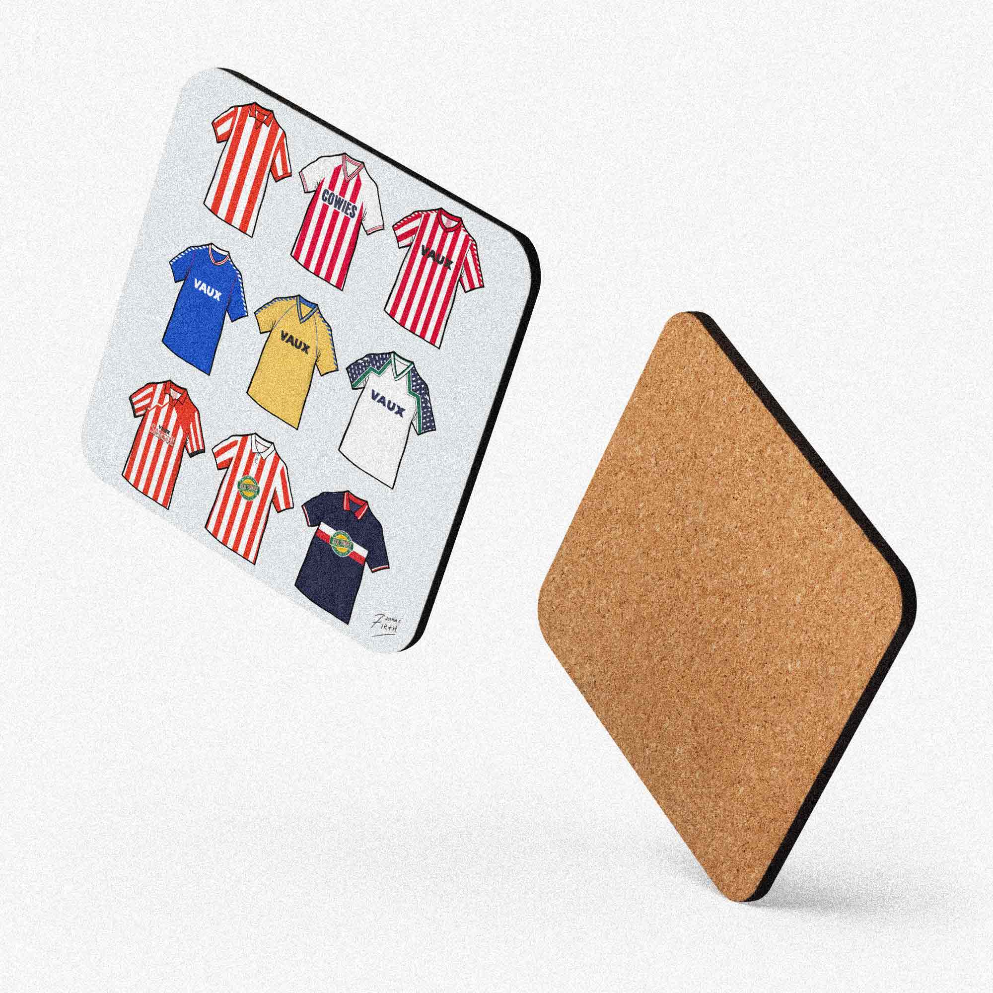 Sunderland Retro Shirts Memorabilia Football Coaster