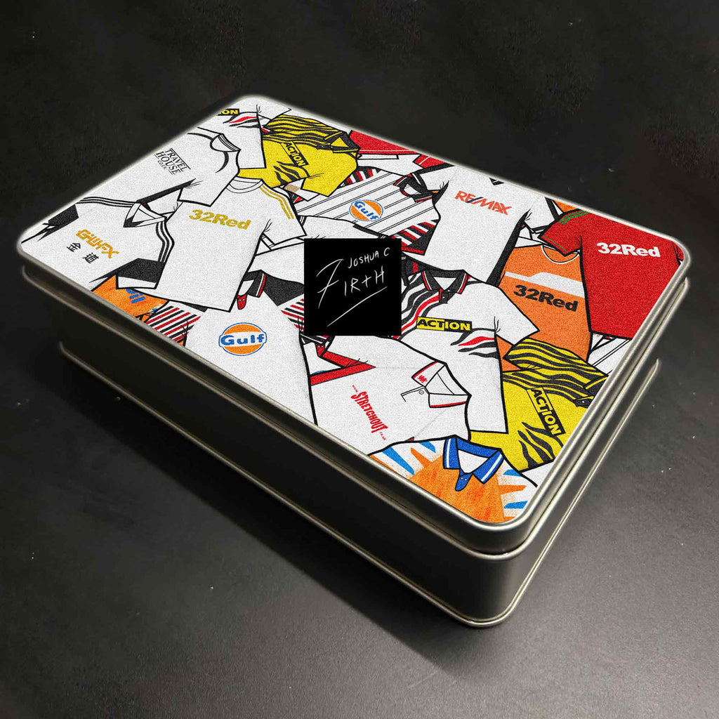 Swansea City Retro Inspired Football Retro Shirts Metal Sweets / Biscuit Tin