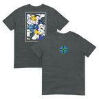 This Derby County FC T-shirt features a striking Derbyshire flag in the center, surrounded by a retro collage of the club’s iconic football shirts. With bold black and white colours and vintage jersey patterns, it’s designed for Rams fans who love classic football style. The textured details and premium soft feel make it perfect for match days, casual wear, or as a Derby County football gift. Celebrate the club’s proud heritage and lasting legacy with this must-have retro Derby County T-shirt for true fans