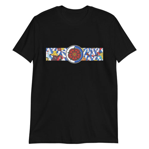 This T-shirt design celebrates Blackburn Rovers’ rich football heritage, combining the club’s iconic blue and white halves with a bold, retro-inspired aesthetic. Featuring classic kit patterns and a central Red Rose of Lancashire emblem, it honors the deep-rooted pride and tradition of the Ewood Park faithful. A perfect blend of vintage football culture and modern streetwear—crafted for true Rovers supporters