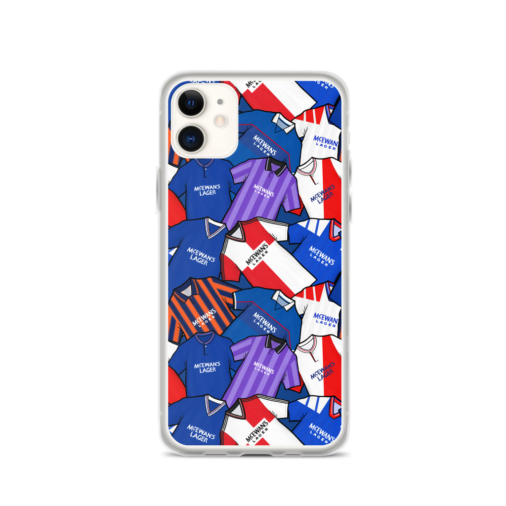 Rangers Inspired Retro Shirts Themed Football Clear Case for iPhone®