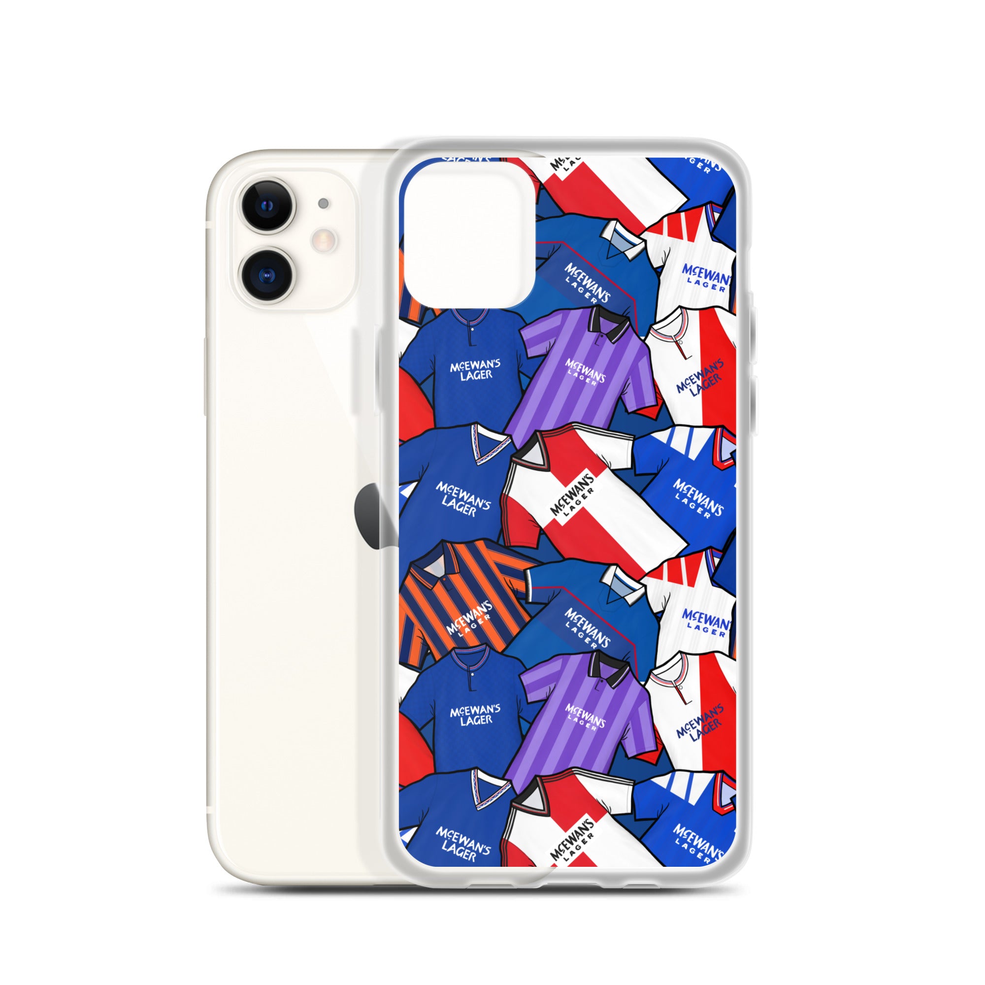 Rangers Inspired Retro Shirts Themed Football Clear Case for iPhone®