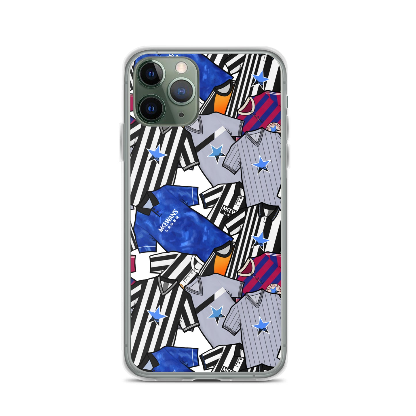 Phone case for iPhone 11 Pro inspired by the Retro shirts of Newcastle United!