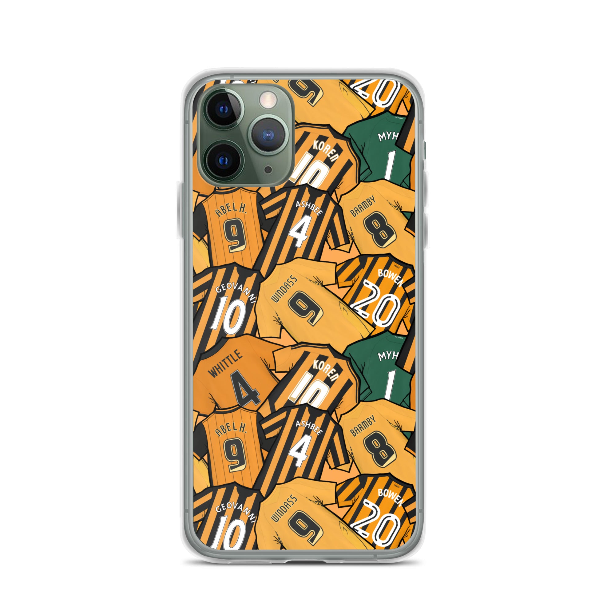 Legends of the Tigers, Hull Themed Football Clear Case for iPhone®