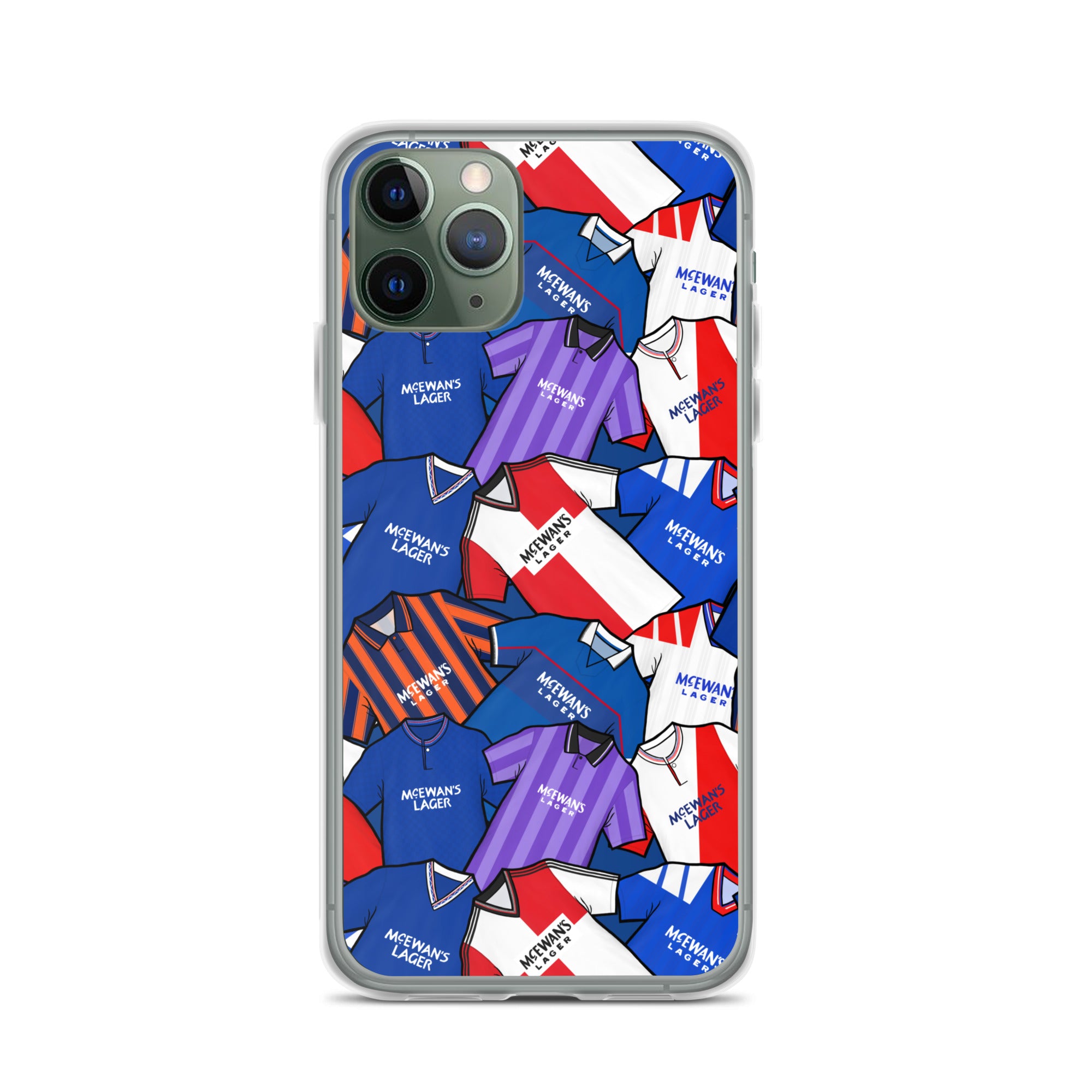 Rangers Inspired Retro Shirts Themed Football Clear Case for iPhone®