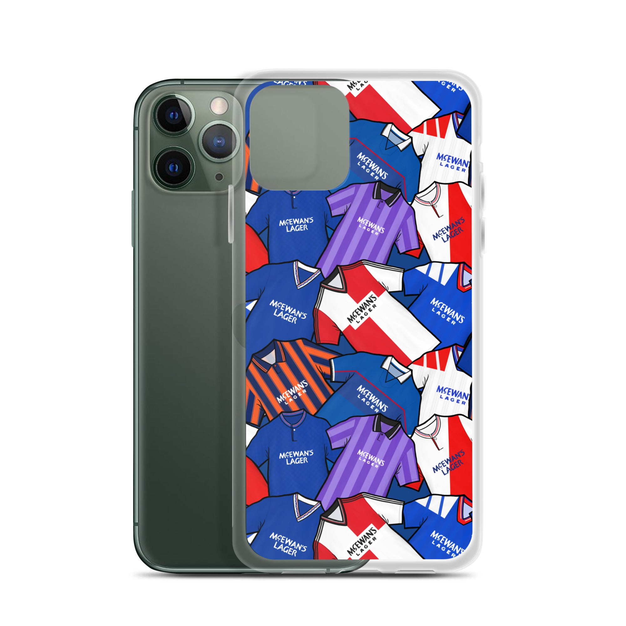 Rangers Inspired Retro Shirts Themed Football Clear Case for iPhone®