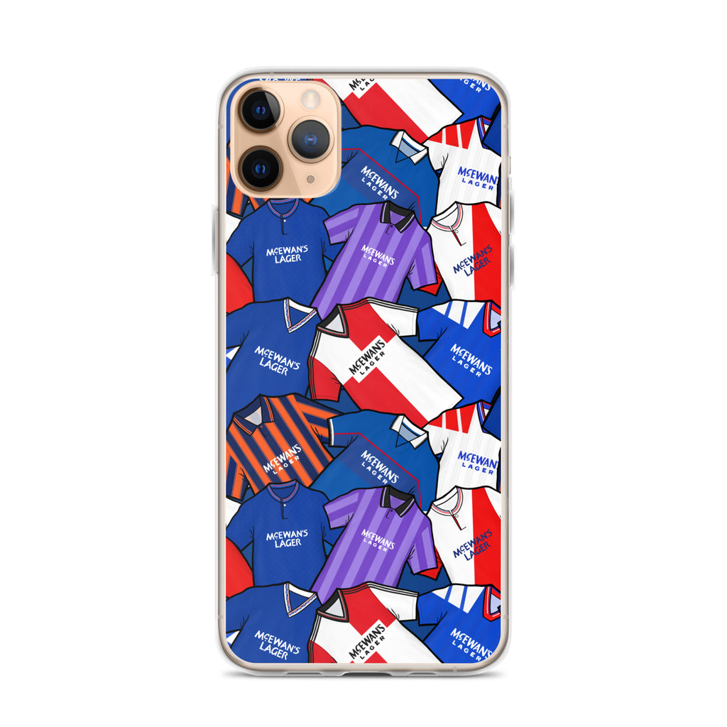 Rangers Inspired Retro Shirts Themed Football Clear Case for iPhone®