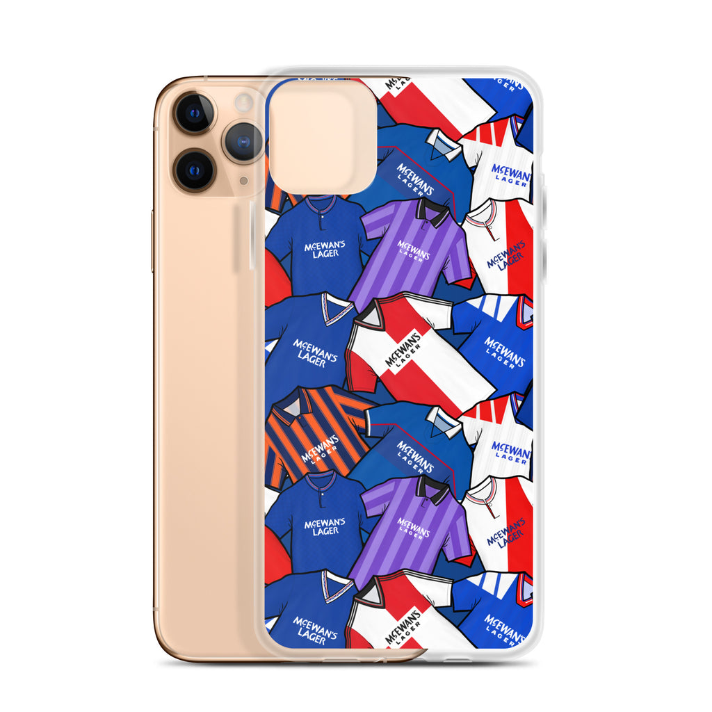 Rangers Inspired Retro Shirts Themed Football Clear Case for iPhone®
