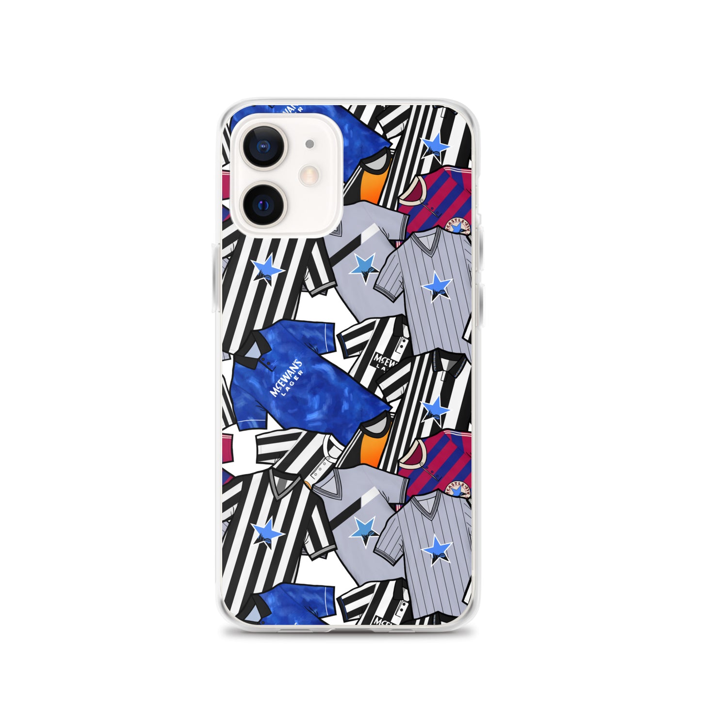 Phone case for iPhone 12 Inspired by the Retro shirts of Newcastle United!