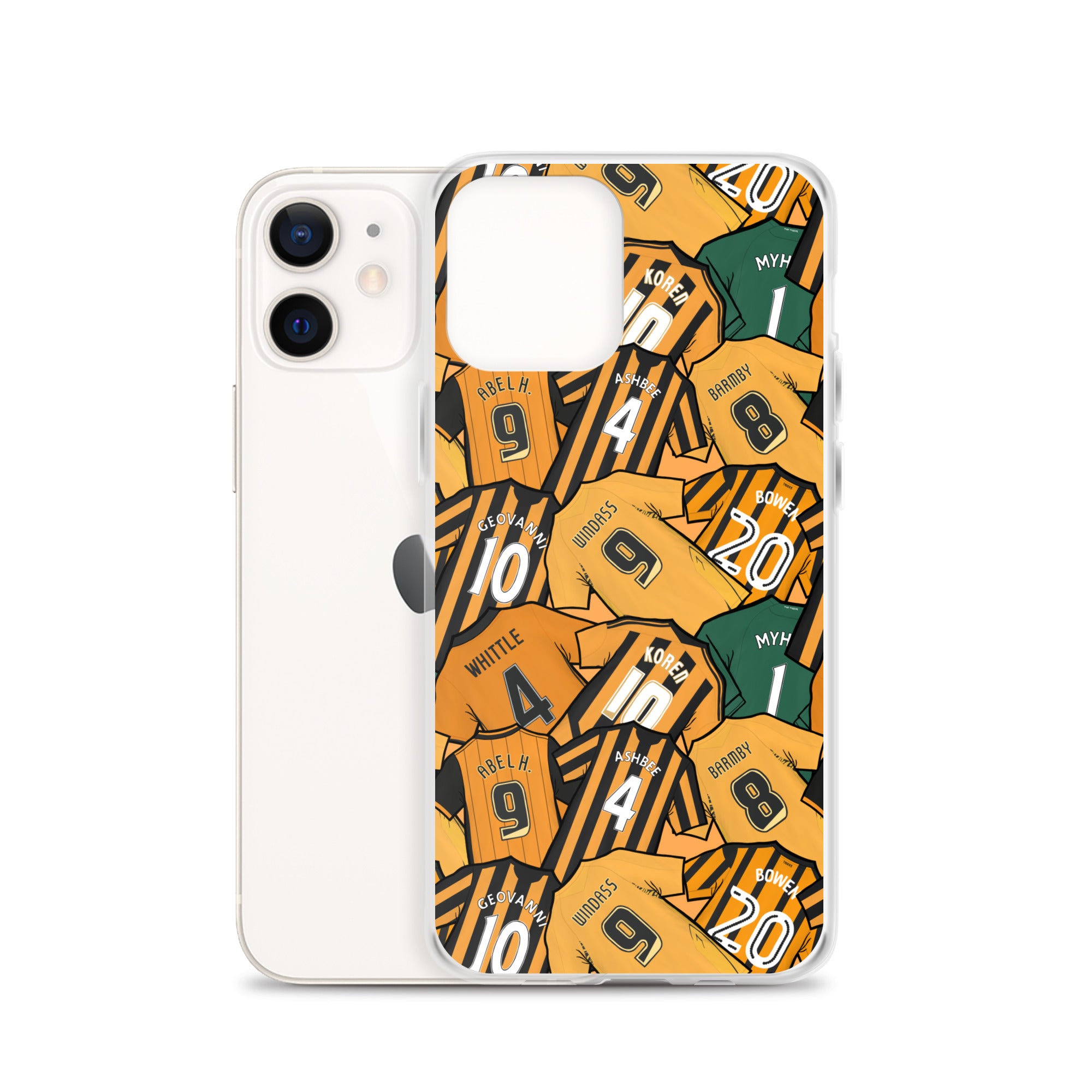 Legends of the Tigers, Hull Themed Football Clear Case for iPhone®