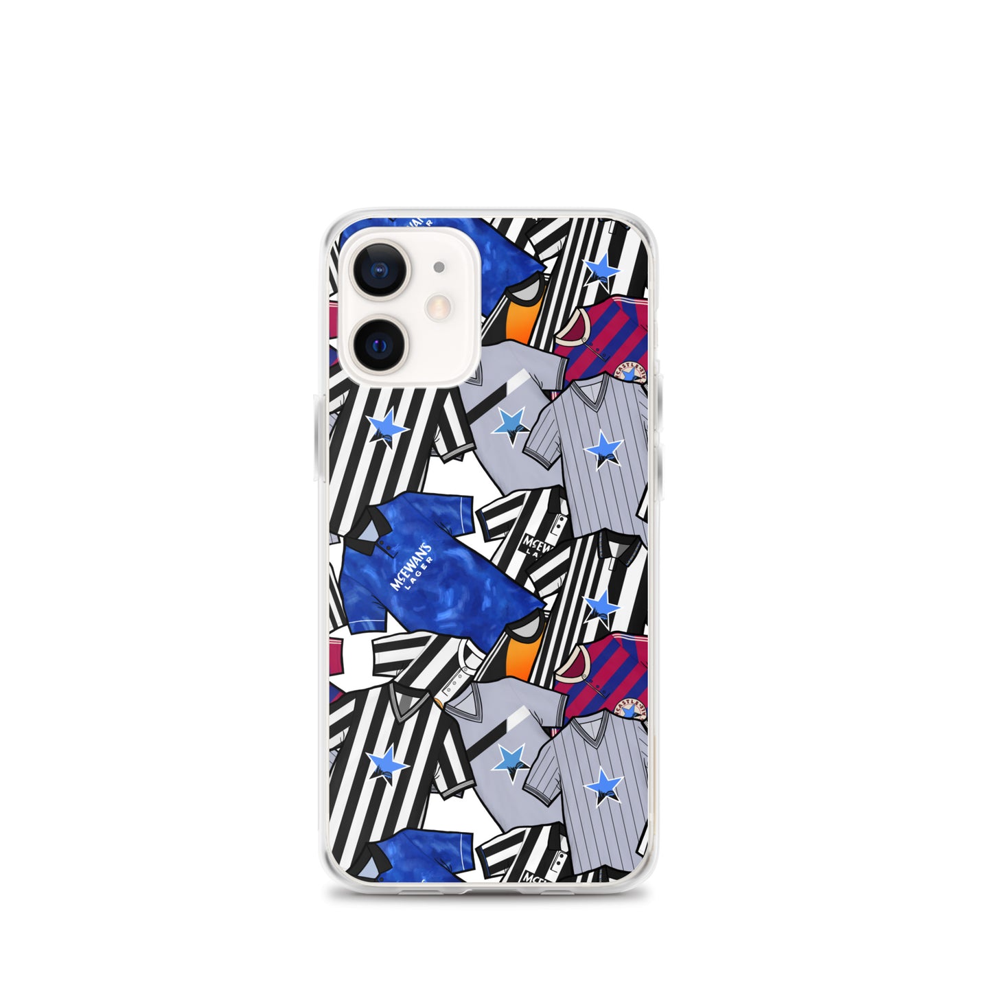 Phone case for iPhone 12 mini inspired by the Retro shirts of Newcastle United!
