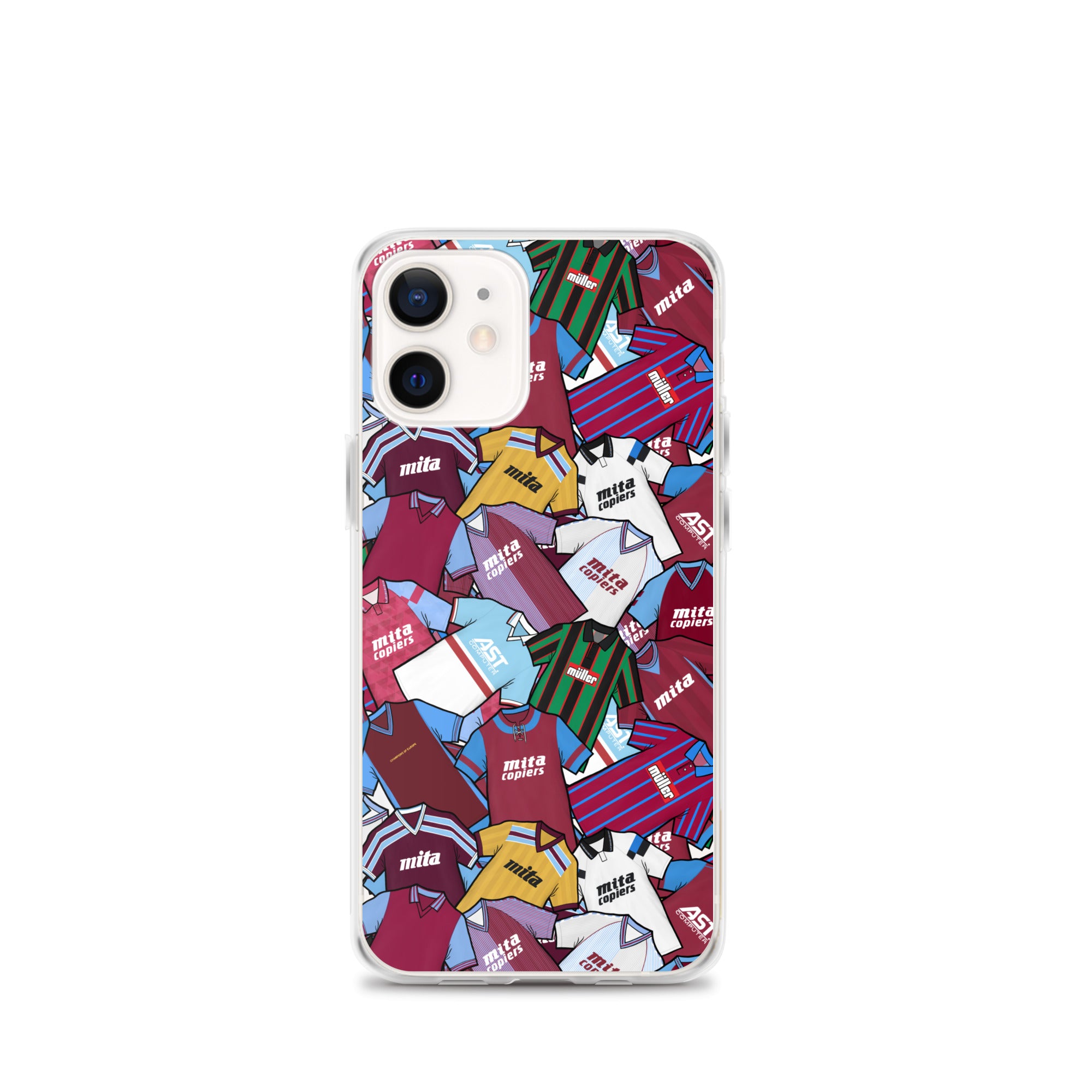Unique and high-quality phone cases showcasing artwork of Aston Villa's retro jerseys. Stand out from the crowd with these stylish and nostalgic designs - perfect for any Villa fan looking to add a touch of retro flair to their phone