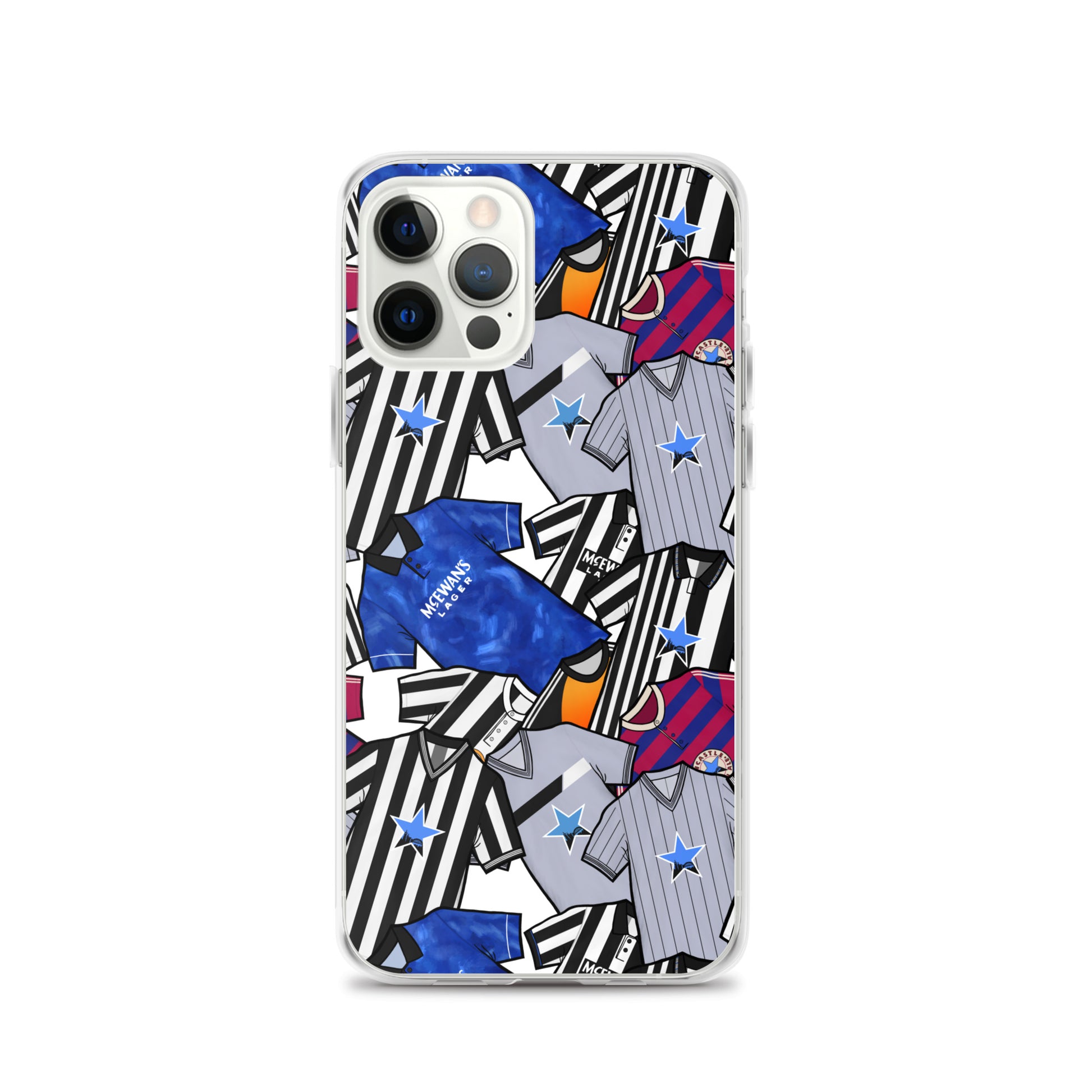 Phone case for iPhone 12 Pro inspired by the Retro shirts of Newcastle United!