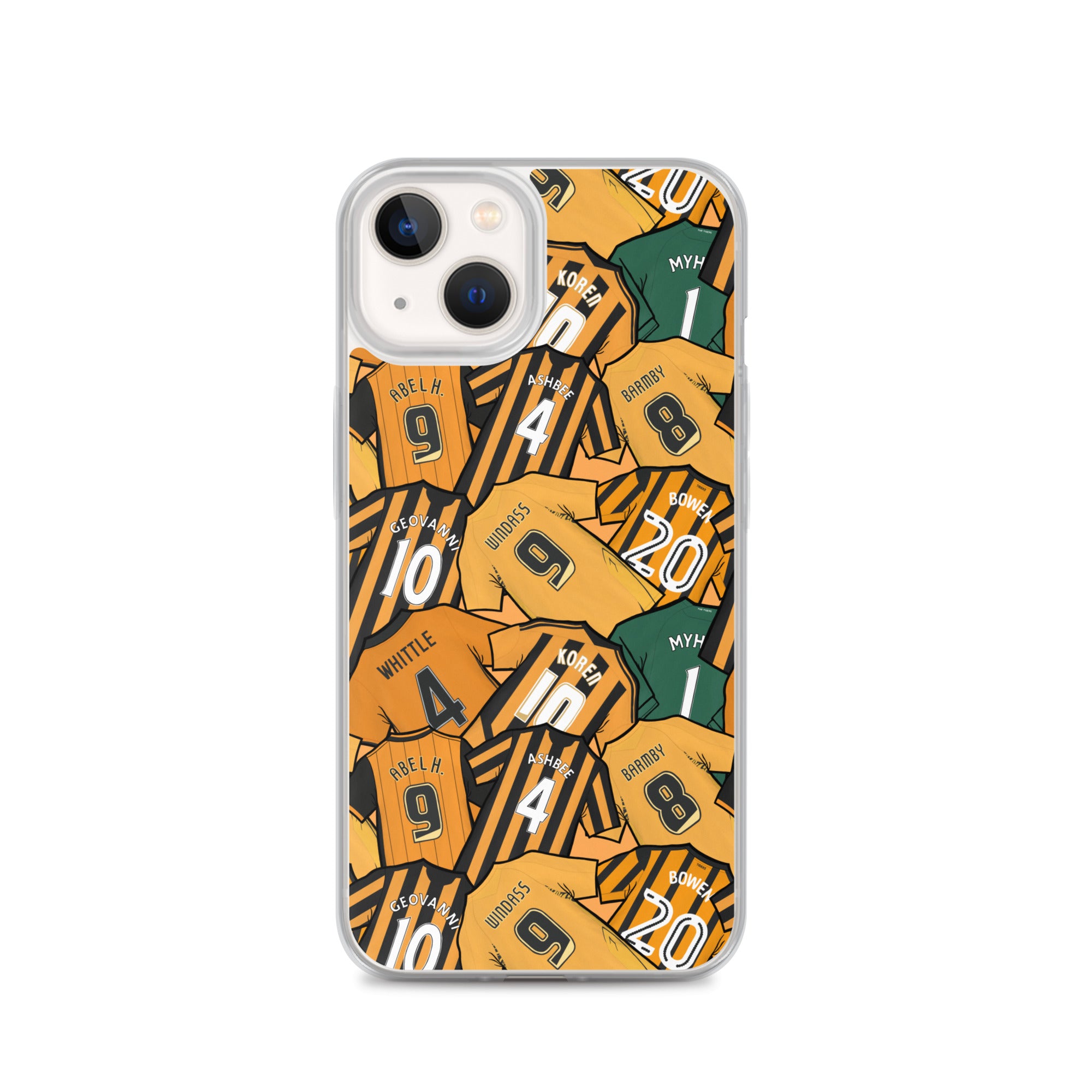 Legends of the Tigers, Hull Themed Football Clear Case for iPhone®