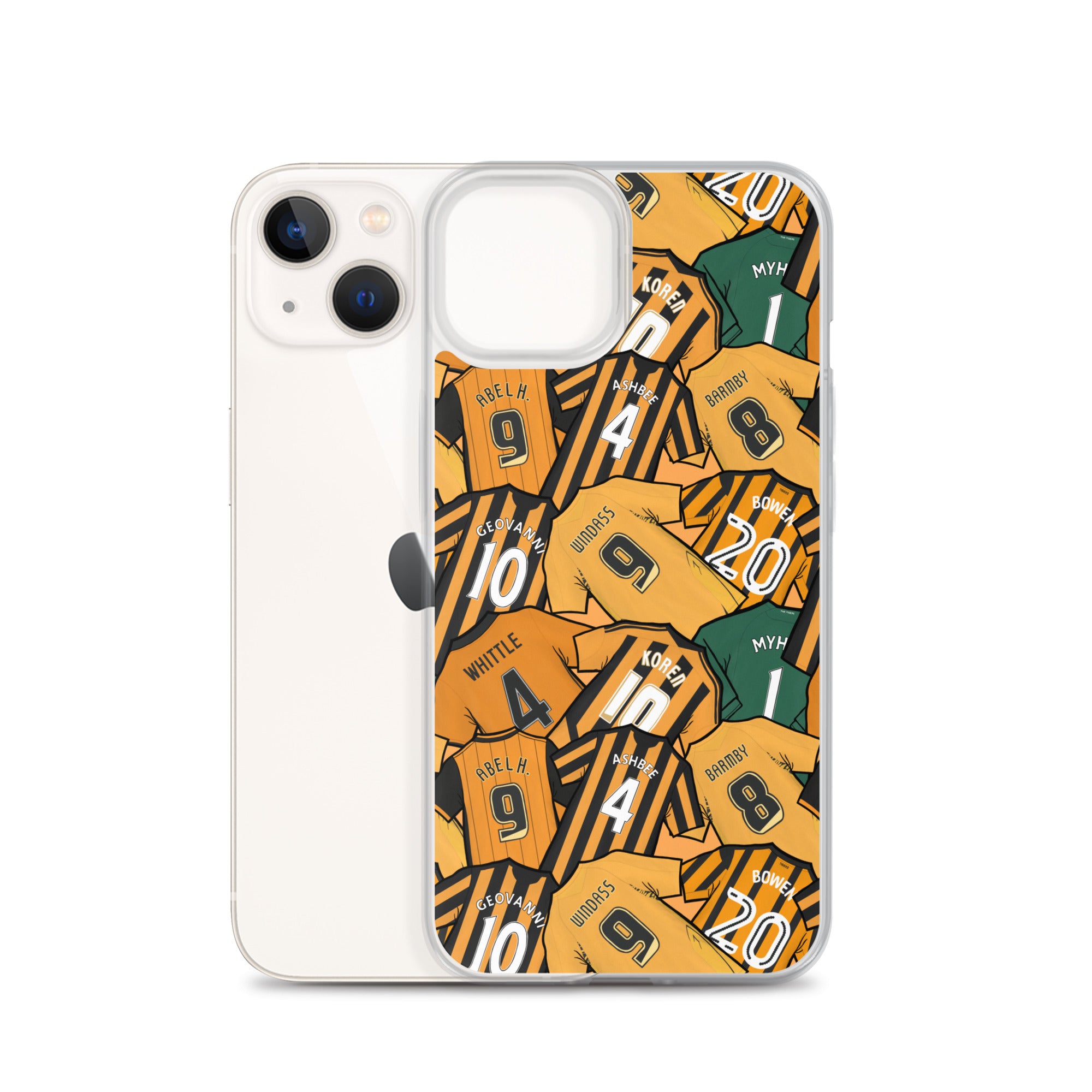 Legends of the Tigers, Hull Themed Football Clear Case for iPhone®