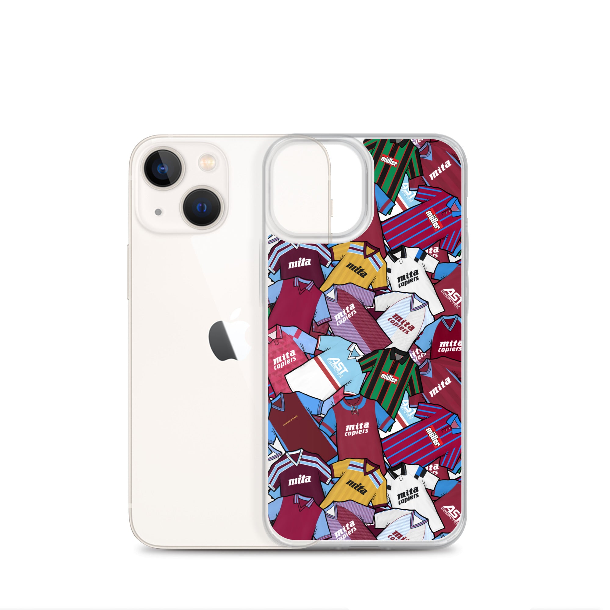 Retro Shirts of the Lions Clear Case for iPhone®