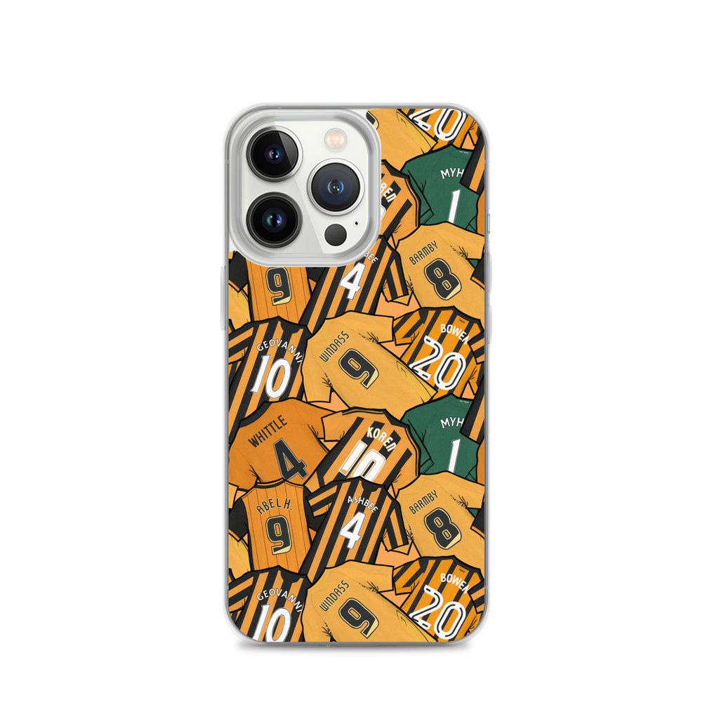 Legends of the Tigers, Hull Themed Football Clear Case for iPhone®